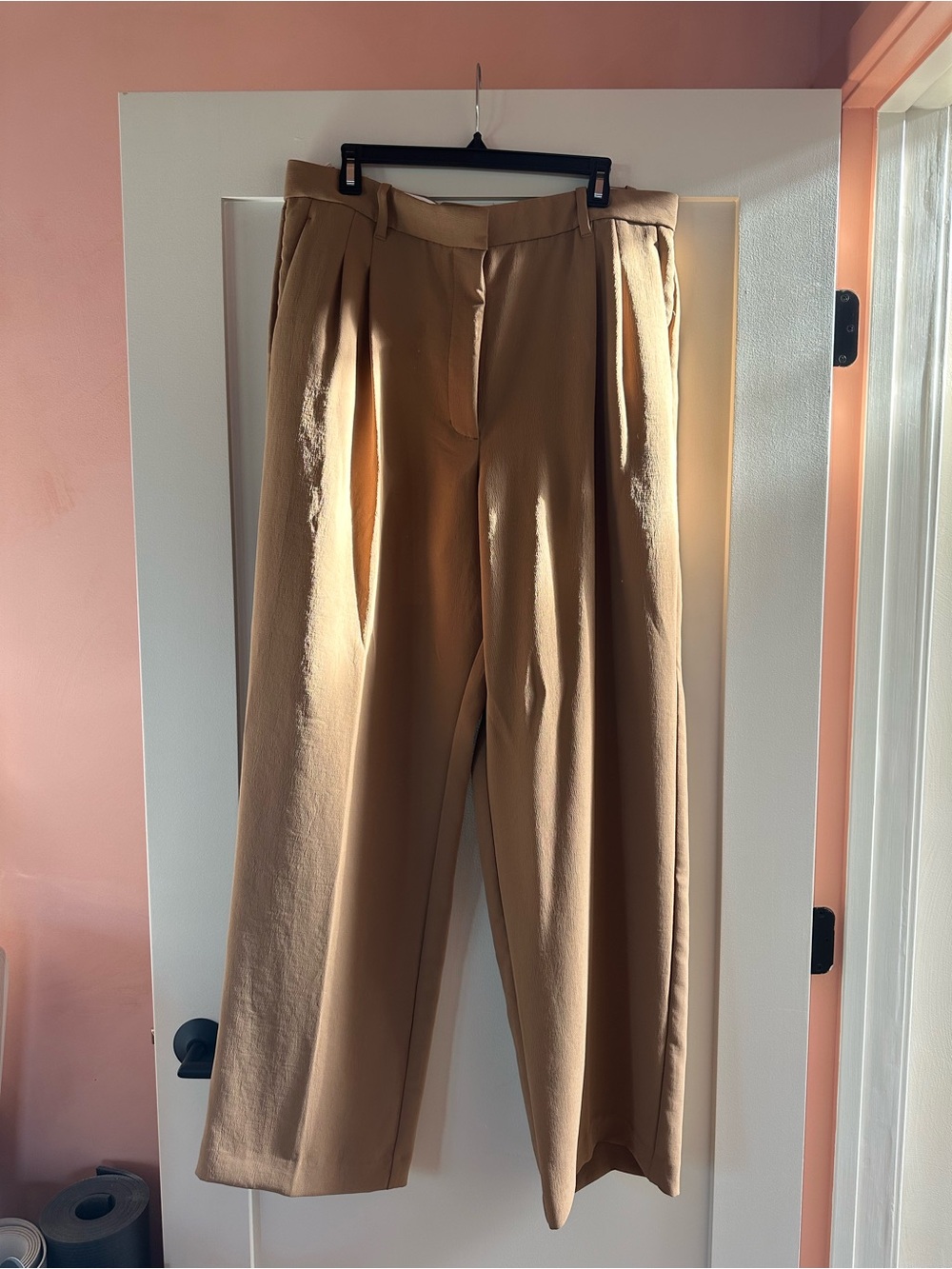 Aritzia Wilfred Camel Effortless Trousers